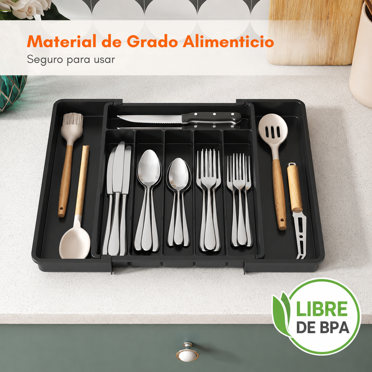 Organizador De Cubiertos Expandible