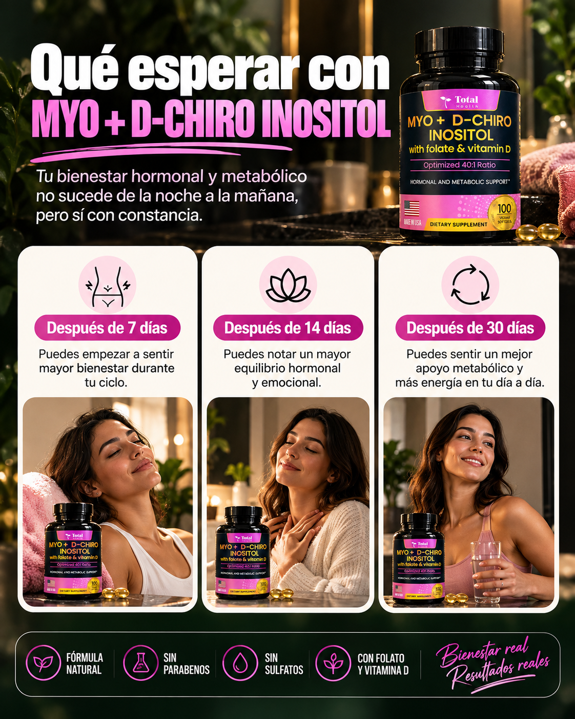 MYO + D-CHIRO INOSITOL con FOLATO