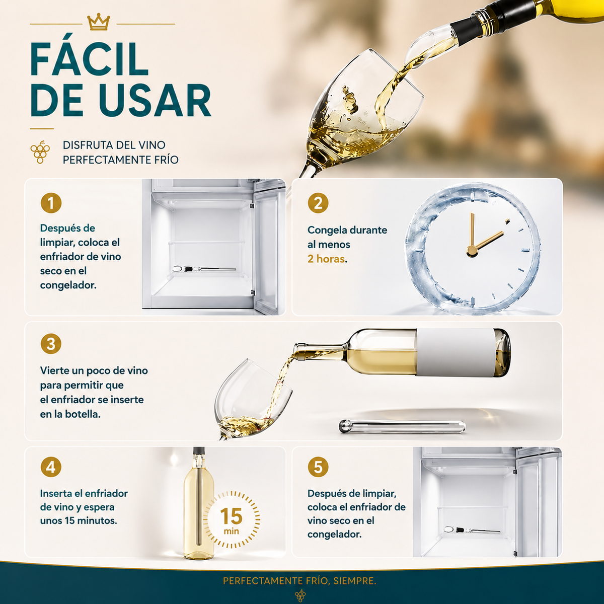 Set Enfriador de Vino