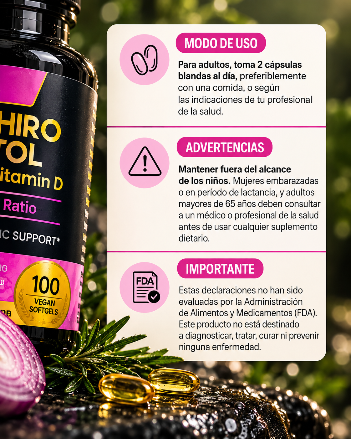 MYO + D-CHIRO INOSITOL con FOLATO
