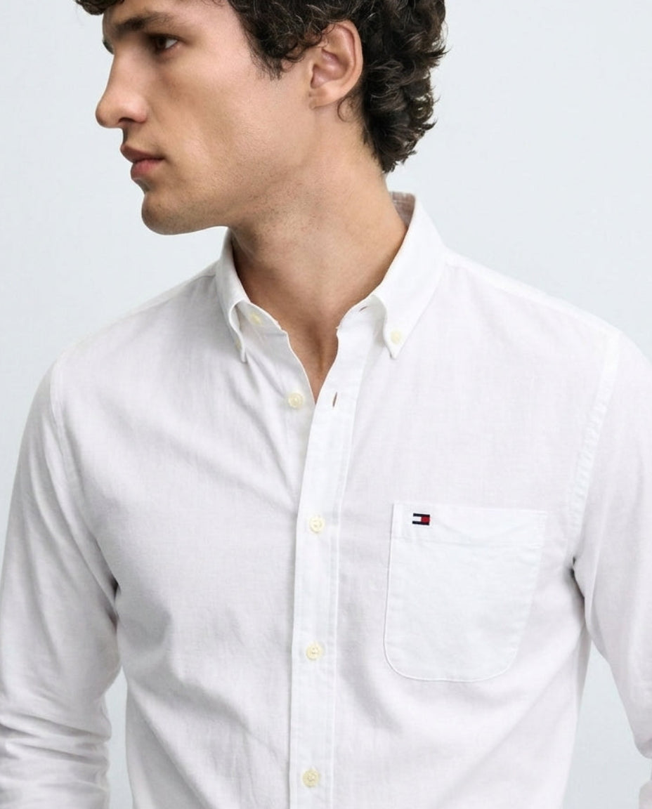 Camisa blanca Oxford Tommy Hilfiger