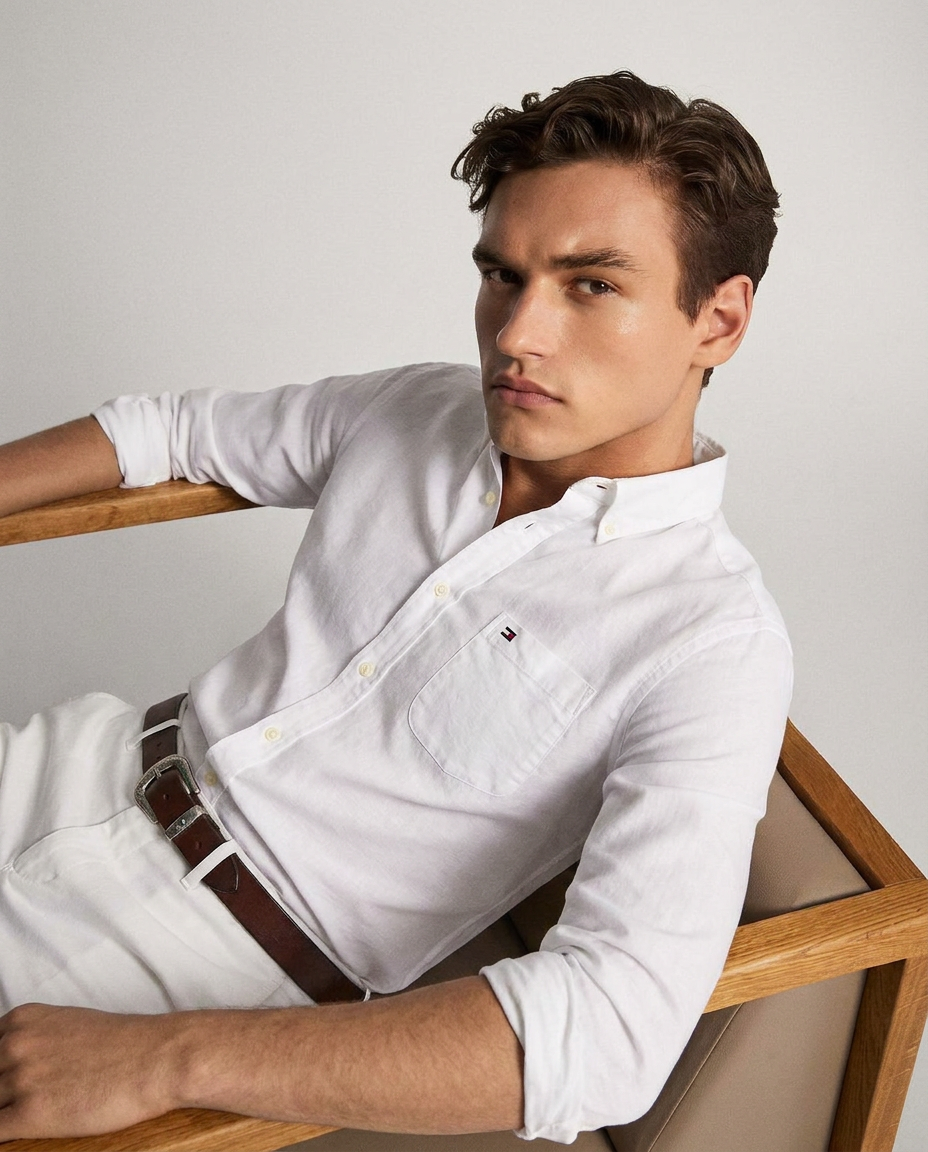 Camisa blanca Oxford Tommy Hilfiger
