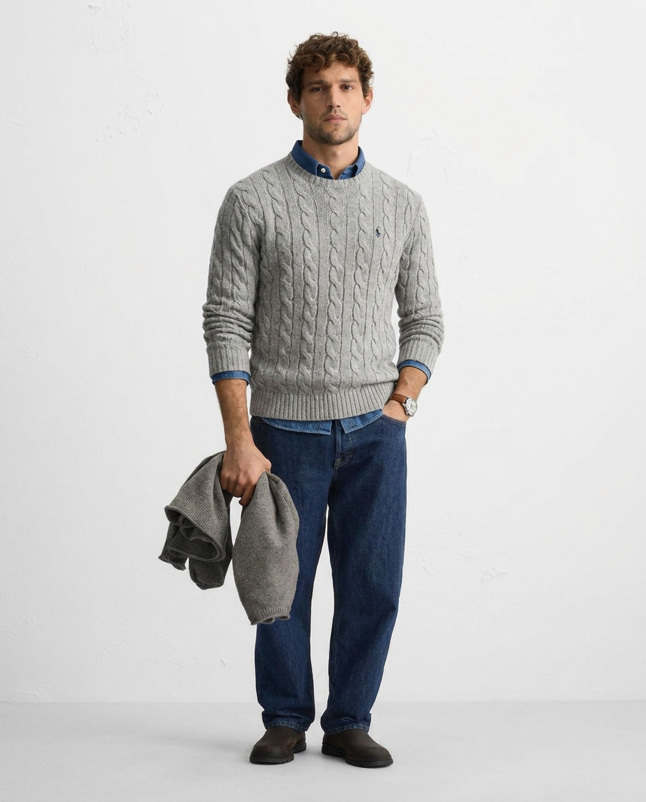 Suéter Polo Hombre